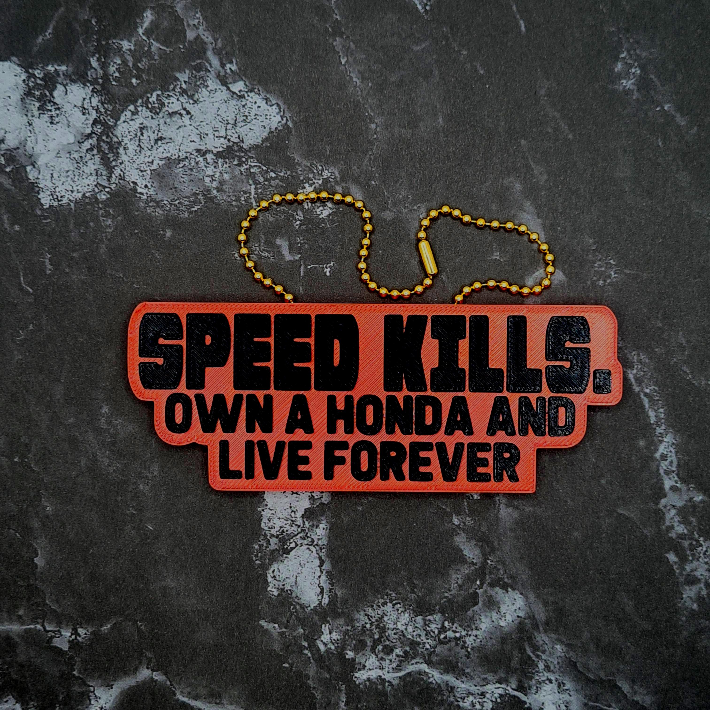 Speed Kills, Live Forever Charm 3d model