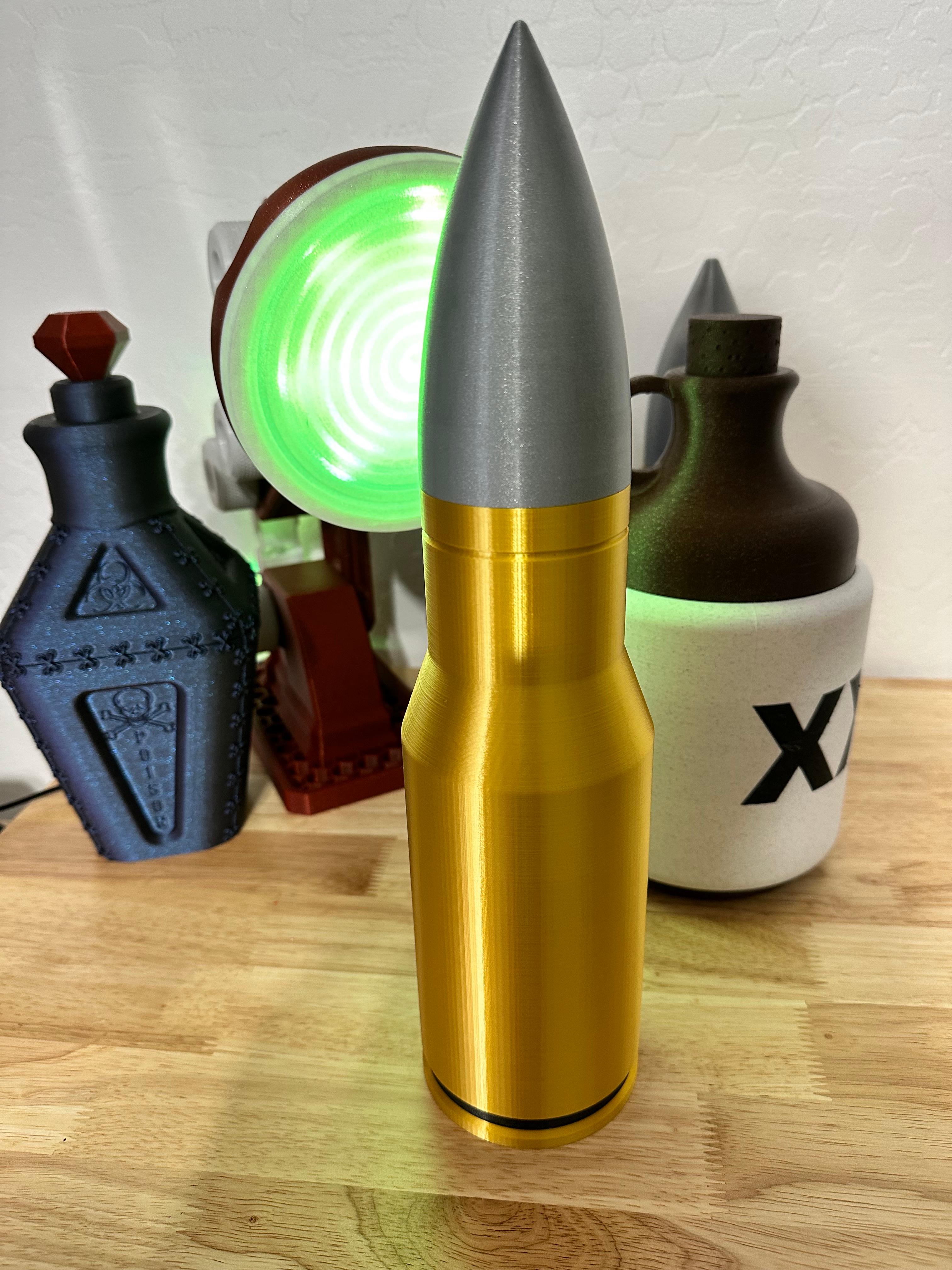 .50 caliber shell beer bottle koozie 3d model