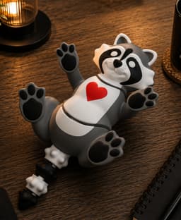 Rikki – Wiggle Budz Flexi Raccoon 3d model