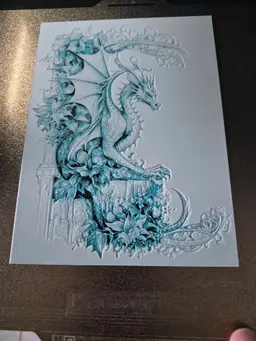 Use turquoise and it turned out well 3d model
