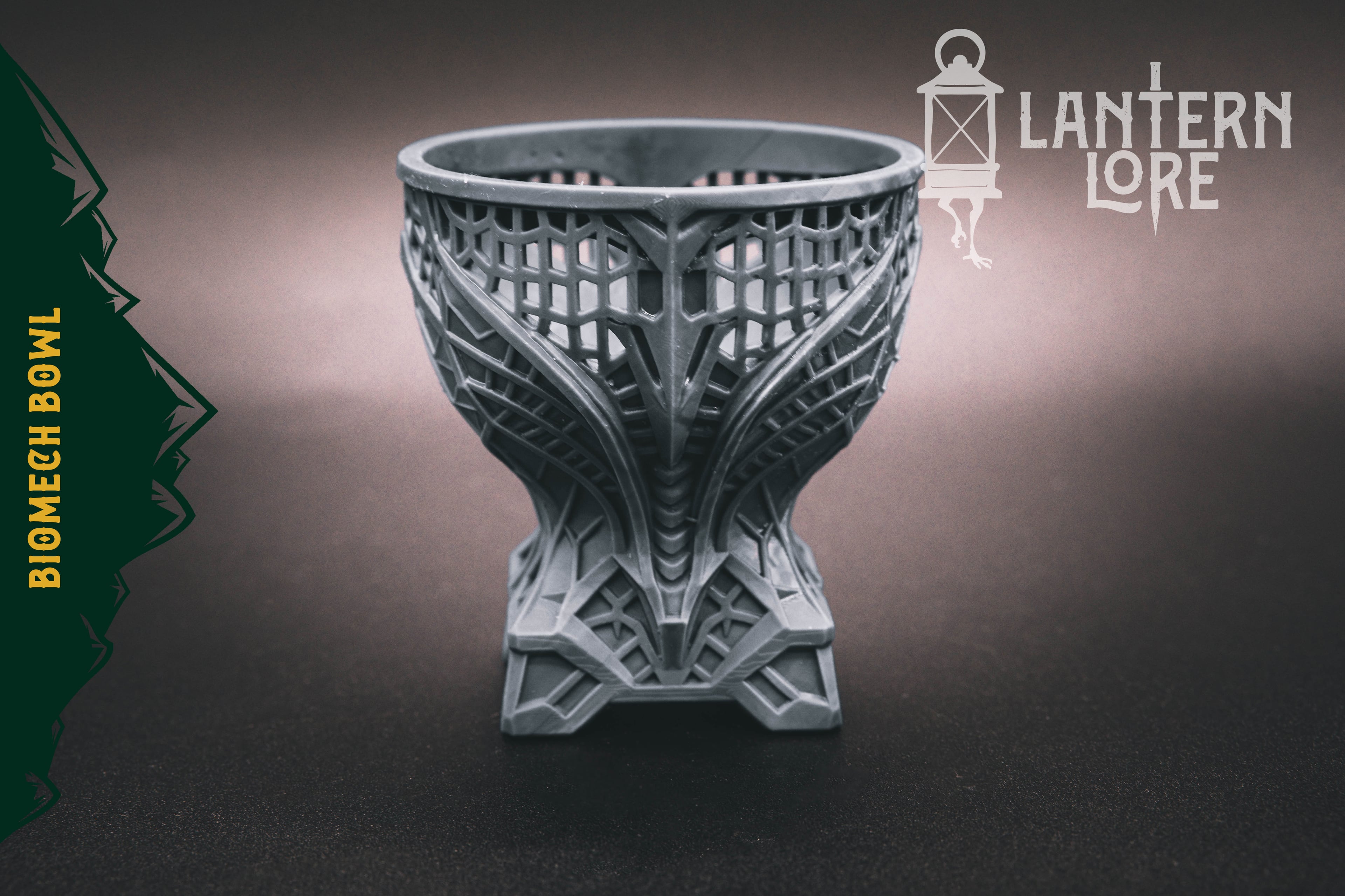 BioMech Fruit Bowl (Pre Supported) 3d model