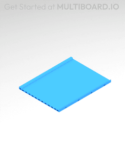 8x6 MU - Center - Modular Bolt-Locked Shelf 3d model