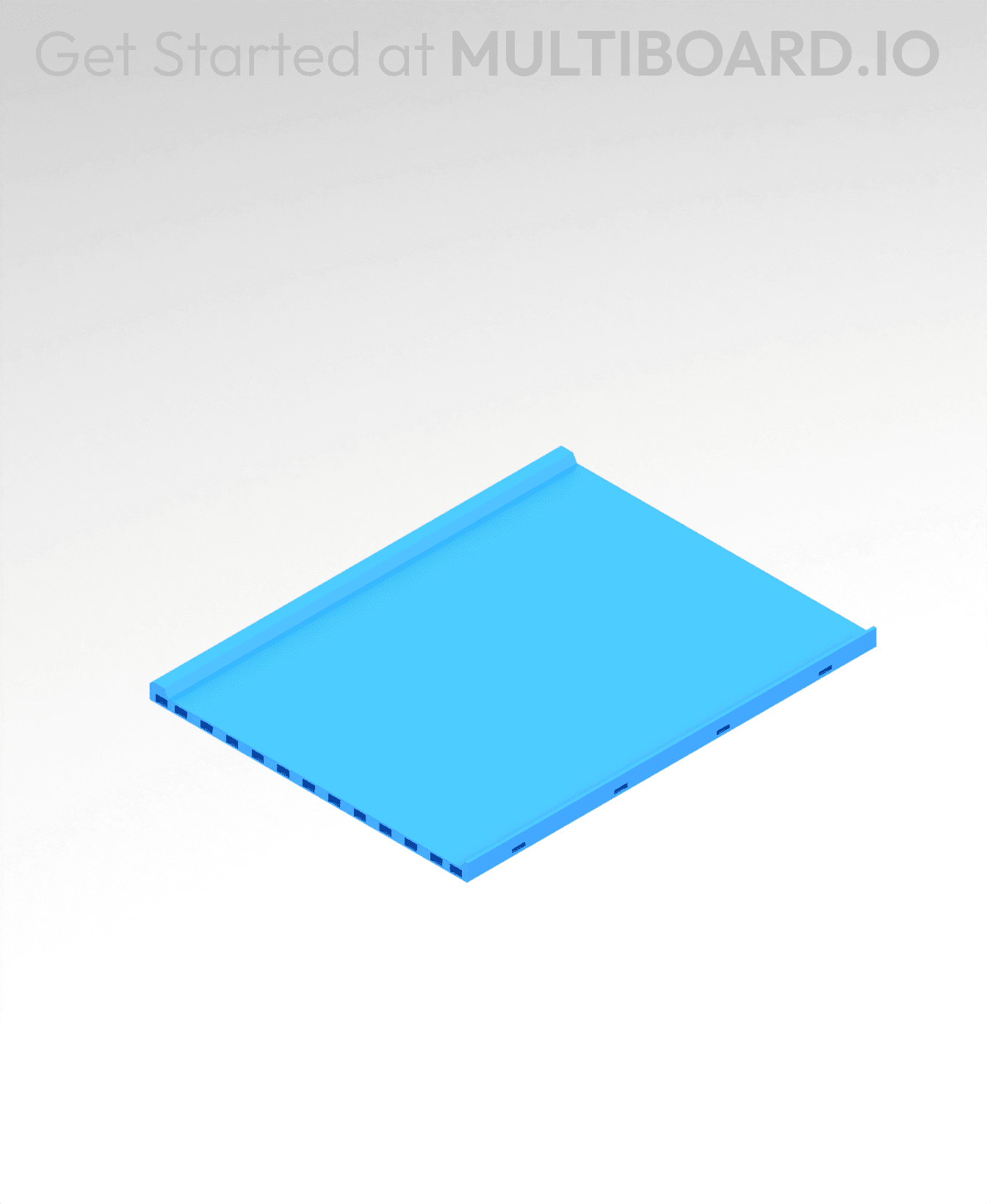 8x6 MU - Center - Modular Bolt-Locked Shelf 3d model