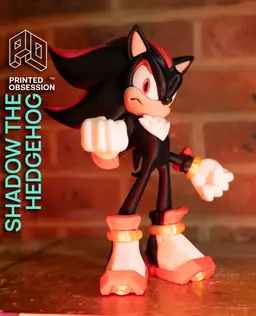 Shadow the hedgehog - Sonic - Fan Art - Full Color - NO AMS 3d model
