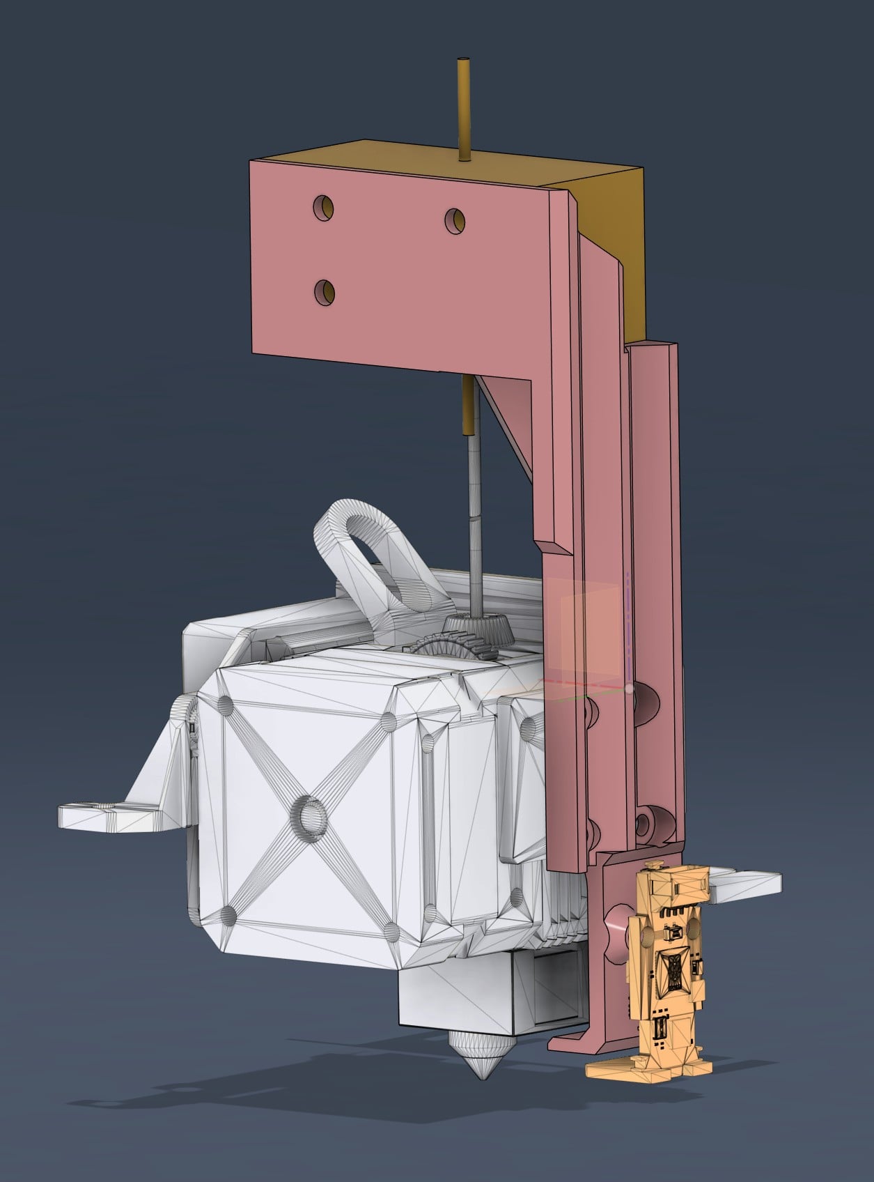BTT Eddy and SFS Mount – Sprite Pro (Right Side) 3d model