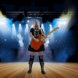 Rocker Girl v2 3d model