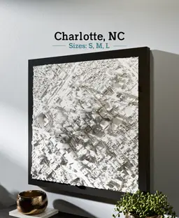 Charlotte, NC - S, M, L, & XL 3d model