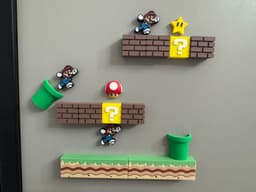 Super Mario Magnet Grass 3d model