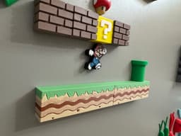 Super Mario Magnet Grass 3d model