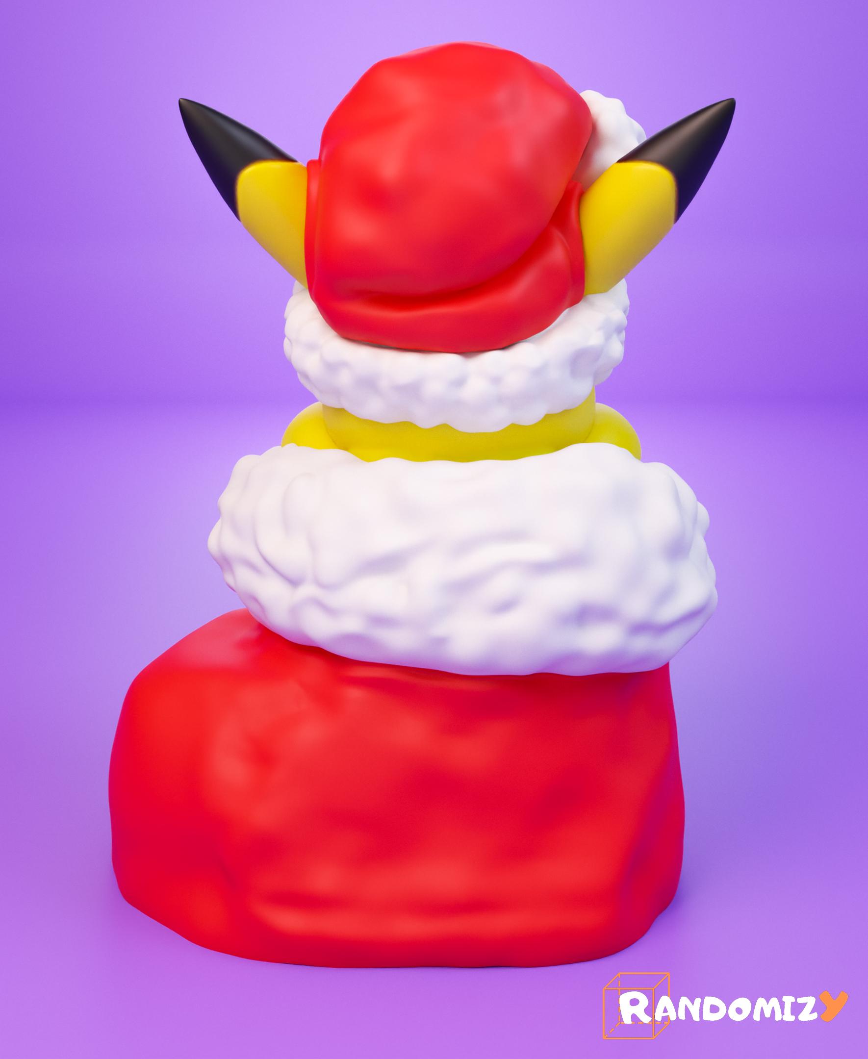 Pikachu in a Christmas Sock_Pose 1 (Normal Sock)(Fanart) 3d model