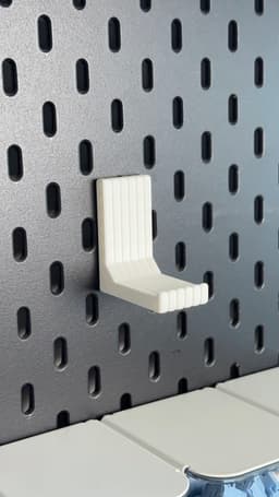 Ripple Ikea Skadis Pegboard Keyboard Controller & Accessories Holder 3d model