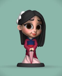 Mulan -"Fairytale Tots" 3d model