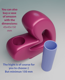 Heart Shaped Flower Vase 3d model