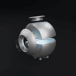 Krakoa flower pod light 3d model
