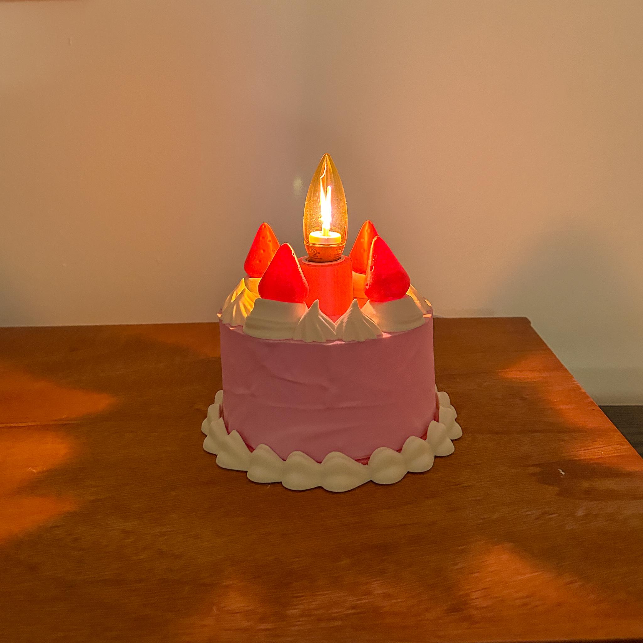 Cake Lamp - Kitsch, Vintage, Compatible with IKEA Strala Lamp 3d model