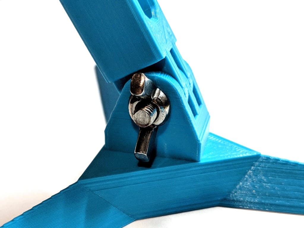 Modular Mounting System Flat Stand for use with M5 Wing Nut 3d model