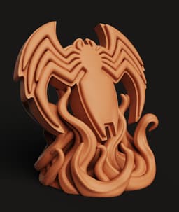 Venom Spider Logo Stand | Marvel Fan Art 3d model