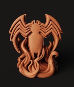 Venom Spider Logo Stand | Marvel Fan Art 3d model
