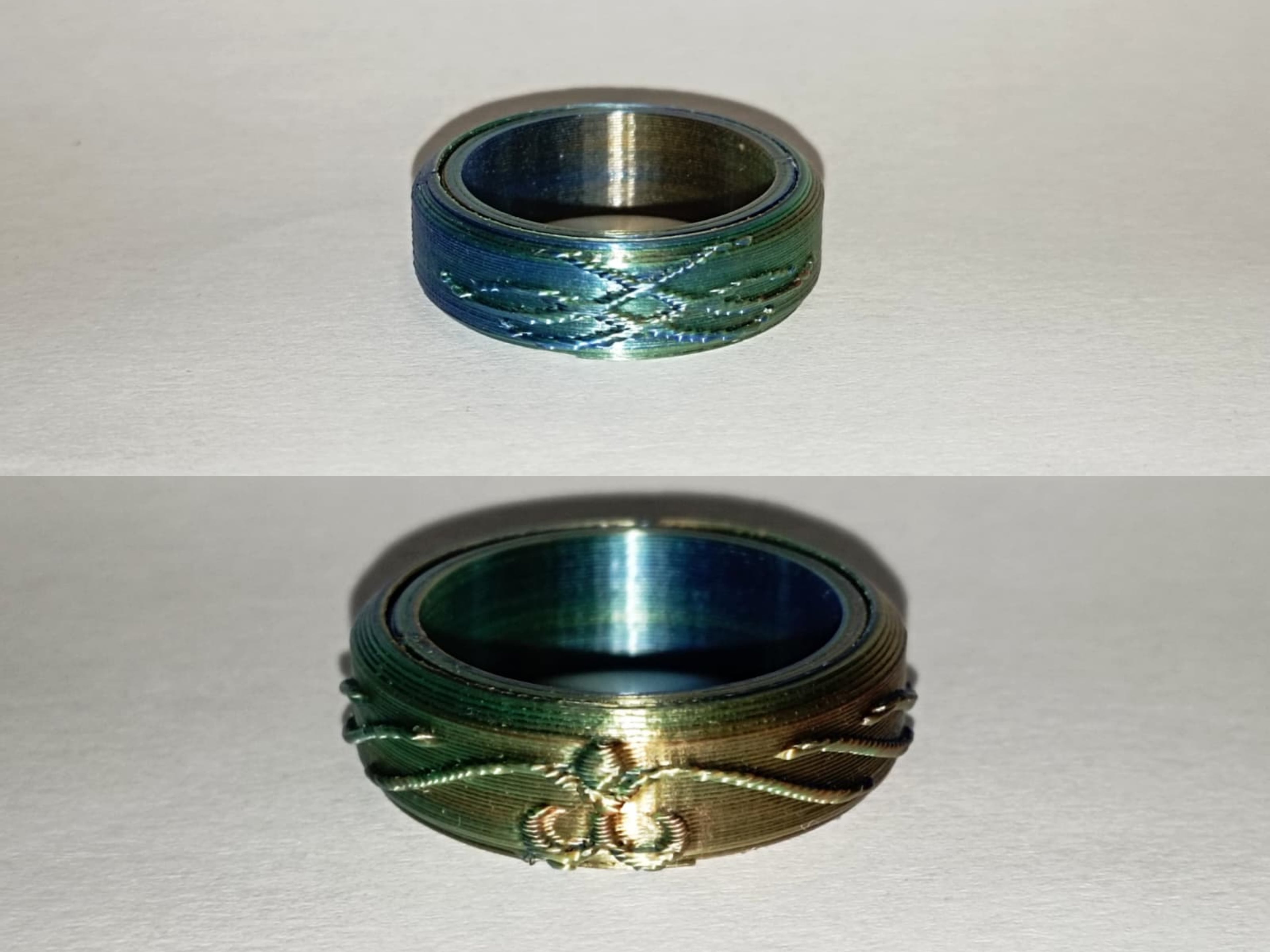 Fidget Ring TRIBAL & TIARA 3d model