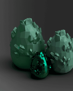 Large Crystal Egg 3d model