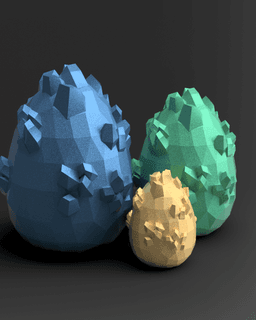 Large Crystal Egg 3d model