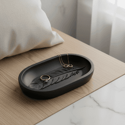 Feathers rest jewelry dish.3mf 3d model