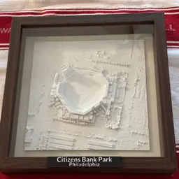 As printed to gift to a family member to hang in his man cave, this turned out great! The frame is the 11x11" shadow box from Americanflat (got it on Amazon), and the print is just hot-glued to the backer board inside the frame. I scaled to 230x230, and printed it in eSun Cold White PLA+. Love how it turned out! 3d model
