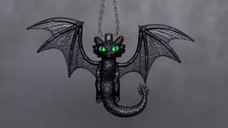 Nightwing Dragon Pendant 3d model