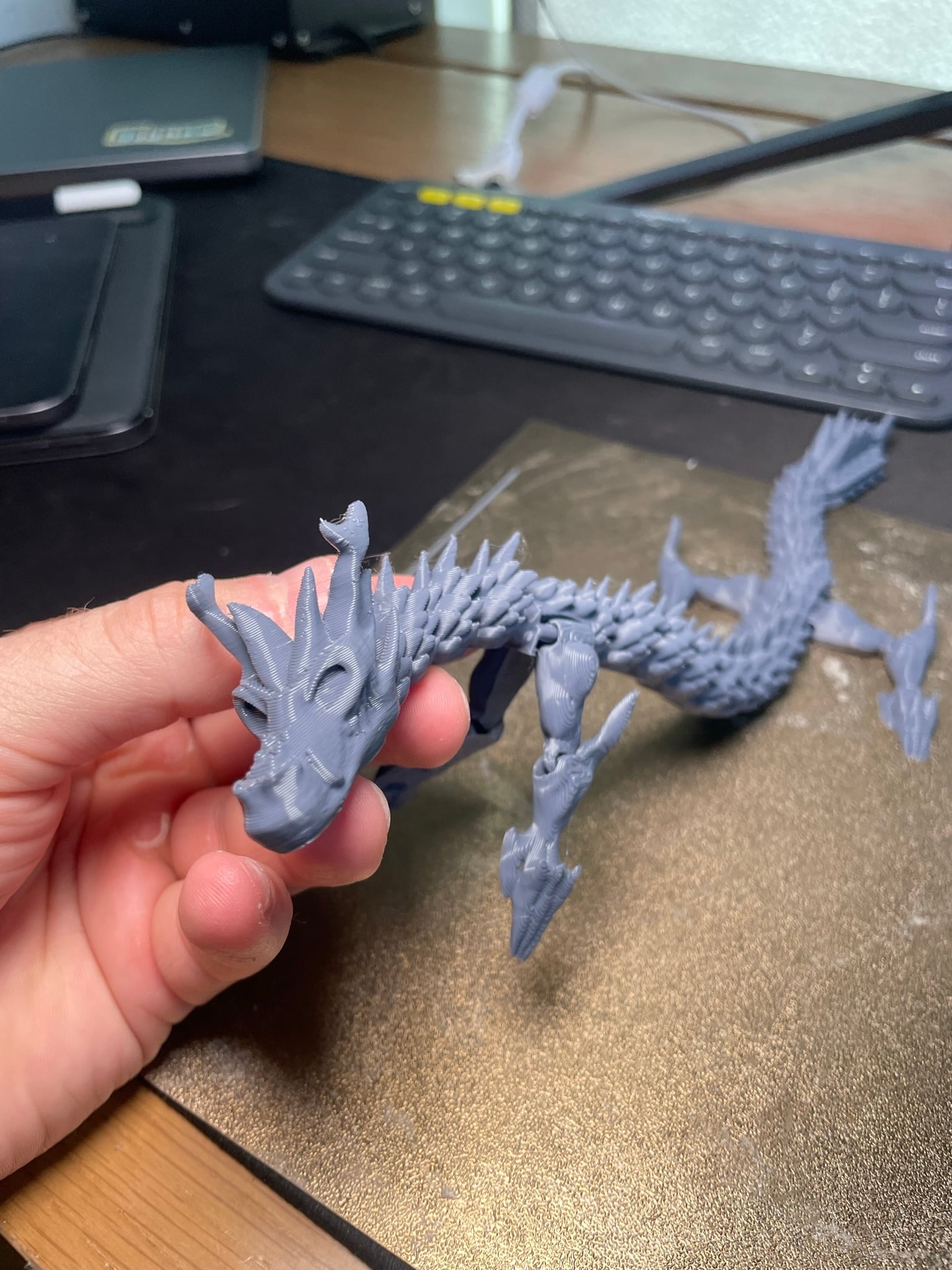 Skull Dragon Print in Place 3d model