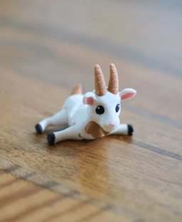 Giddy Goat - Articulated Fidget goat - Ludo Flexy 3d model