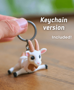 Giddy Goat - Articulated Fidget goat - Ludo Flexy 3d model