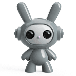 3D Printable Space Bunny Figure STL File - Perfect for Personal & Commercial Use 3d model