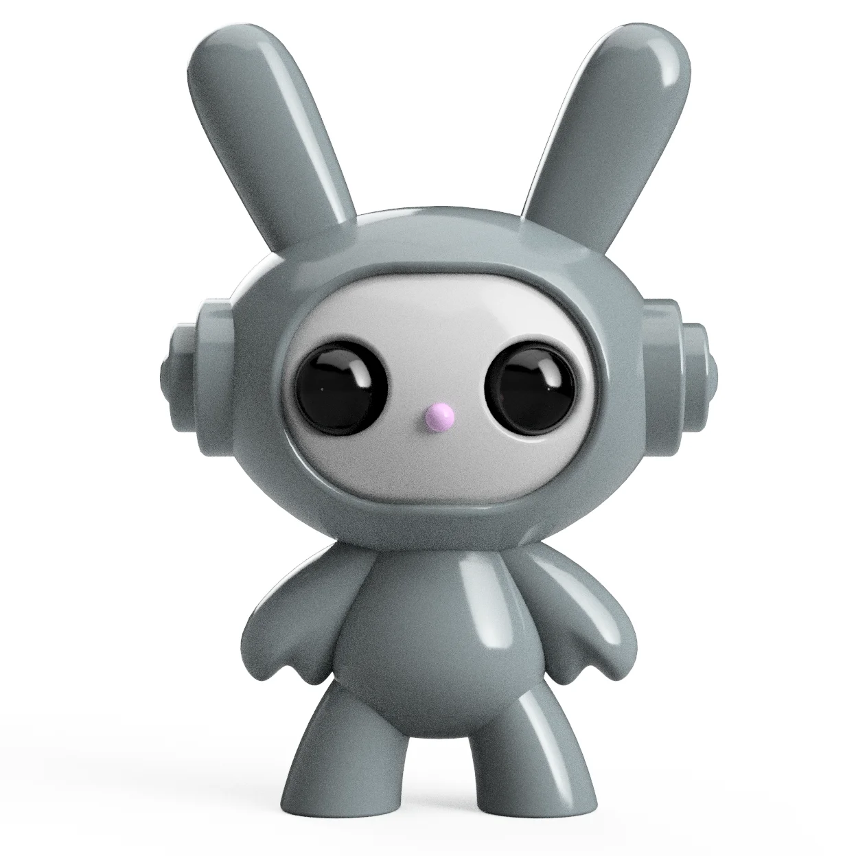 3D Printable Space Bunny Figure STL File - Perfect for Personal & Commercial Use 3d model
