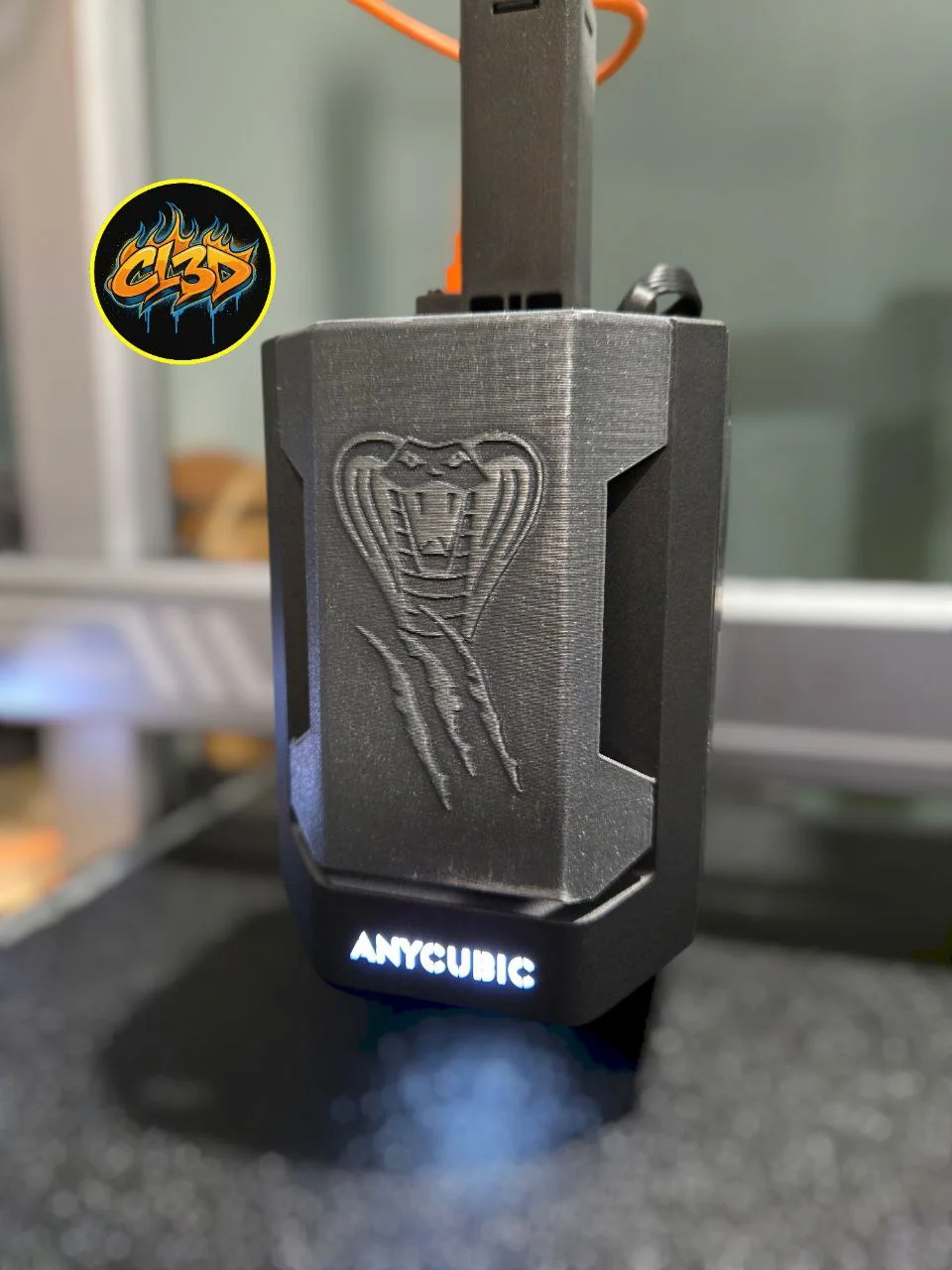 Anycubic Kobra 3 Extruder Cover - Cobra Logo 3d model