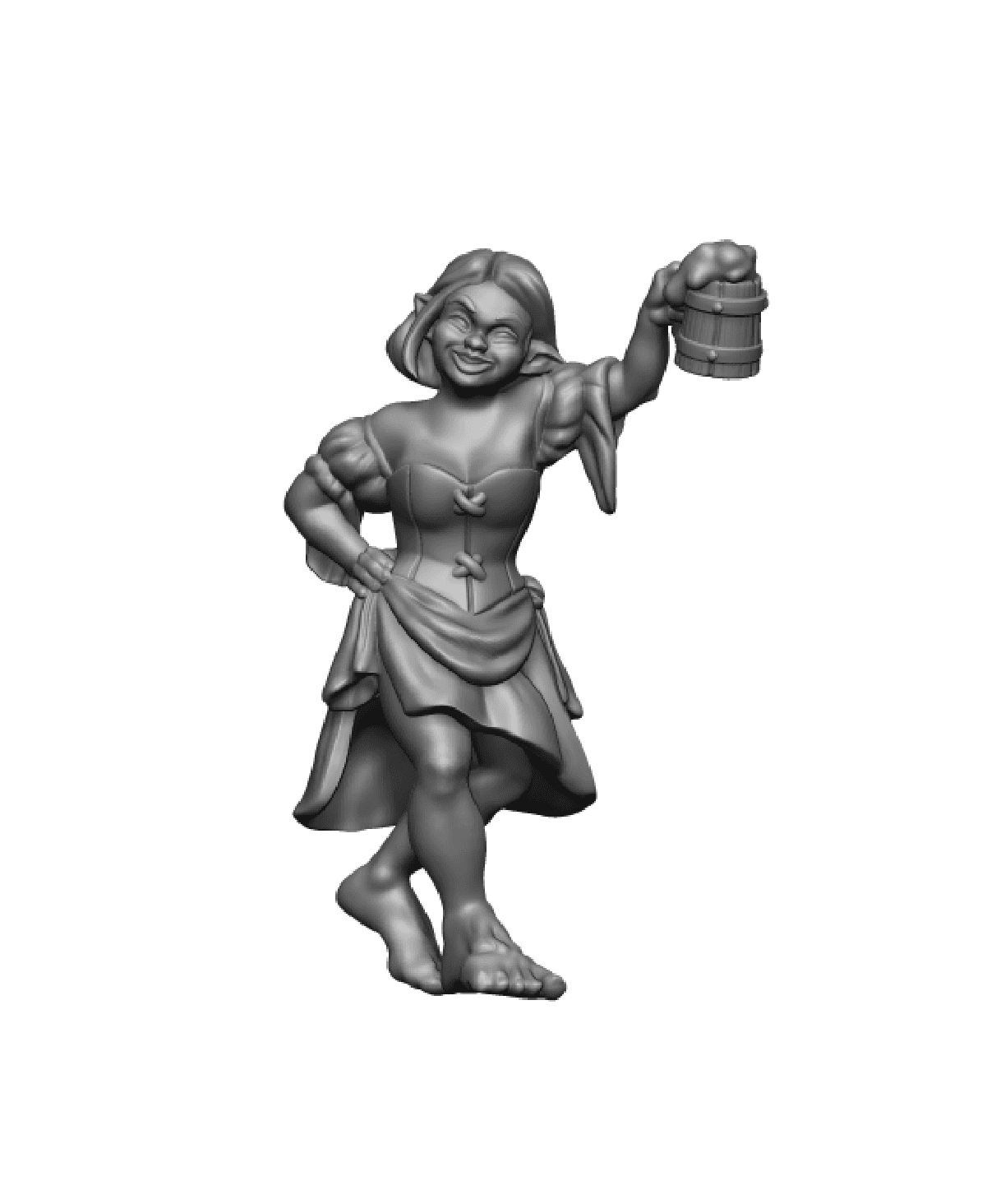 Nora, Halfling Barmaid [Pre-Supported]  3d model