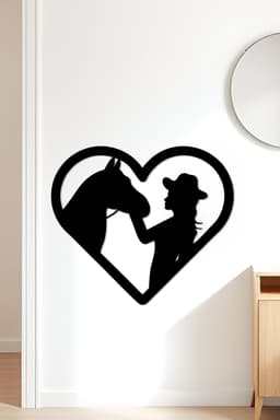 Cowboy Girl Wall Art, Wall Decor, Home Decor 3d model