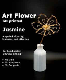 Jasmine – 3D Printed Art Flower 3d model
