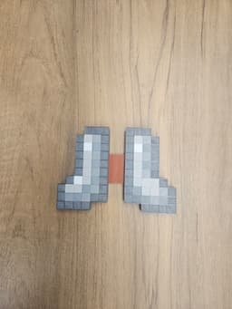Minecraft Iron Boots (NO AMS Needed) 3d model