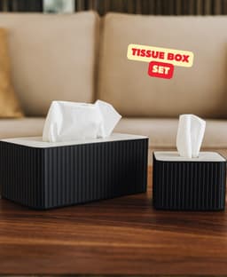 TISSUE BOX SET / TISSUE BOX ORGANIZER / HOMEDECOR / MODERN 3d model