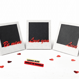 POLAROID PHOTO FRAME / PHOTO STAND / VALENTINES GIFT / MODERN HOMEDECOR / DECORATIONS 3d model