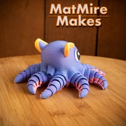 Flapjack Octopus - Articulated Figure 3d model