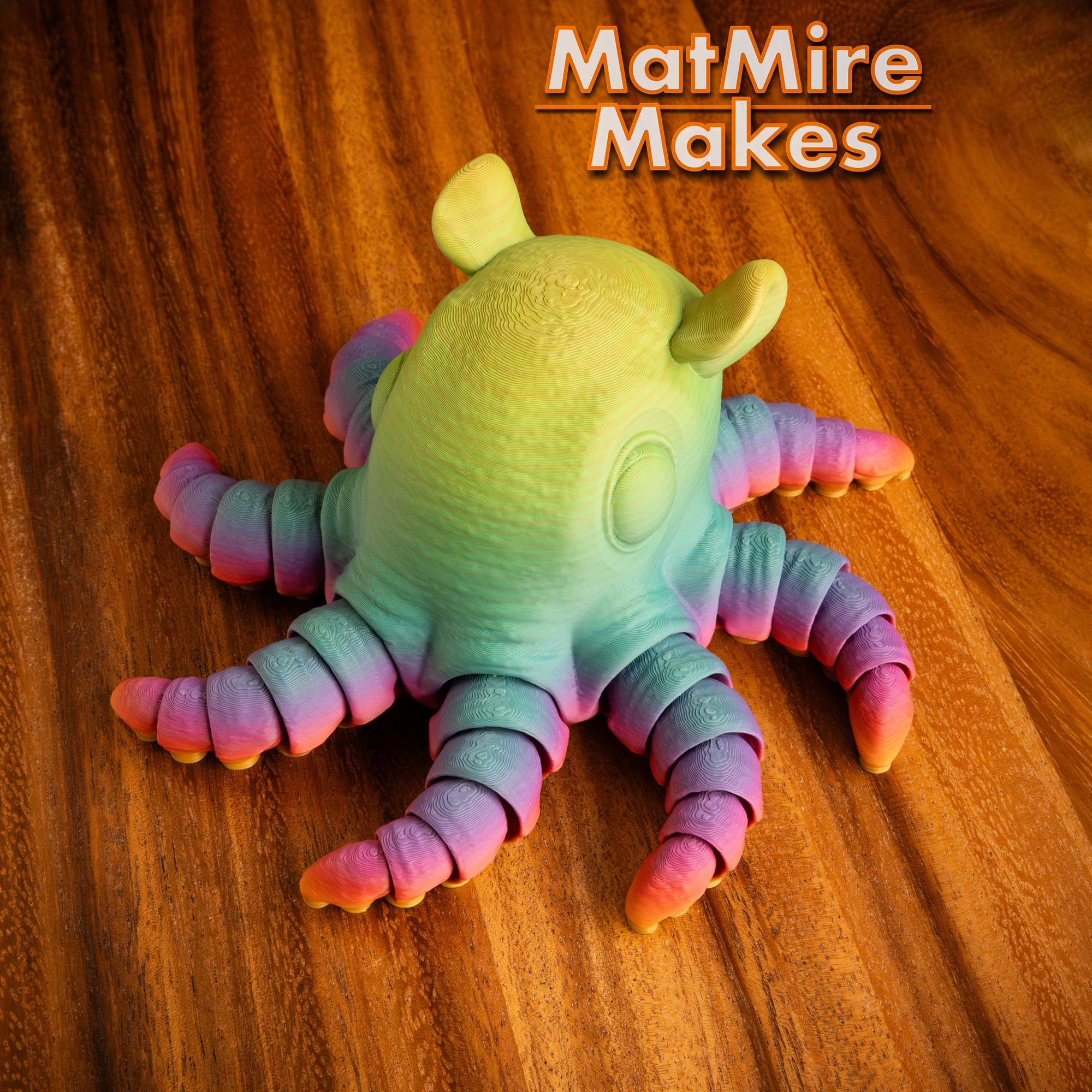 Flapjack Octopus - Articulated Figure 3d model