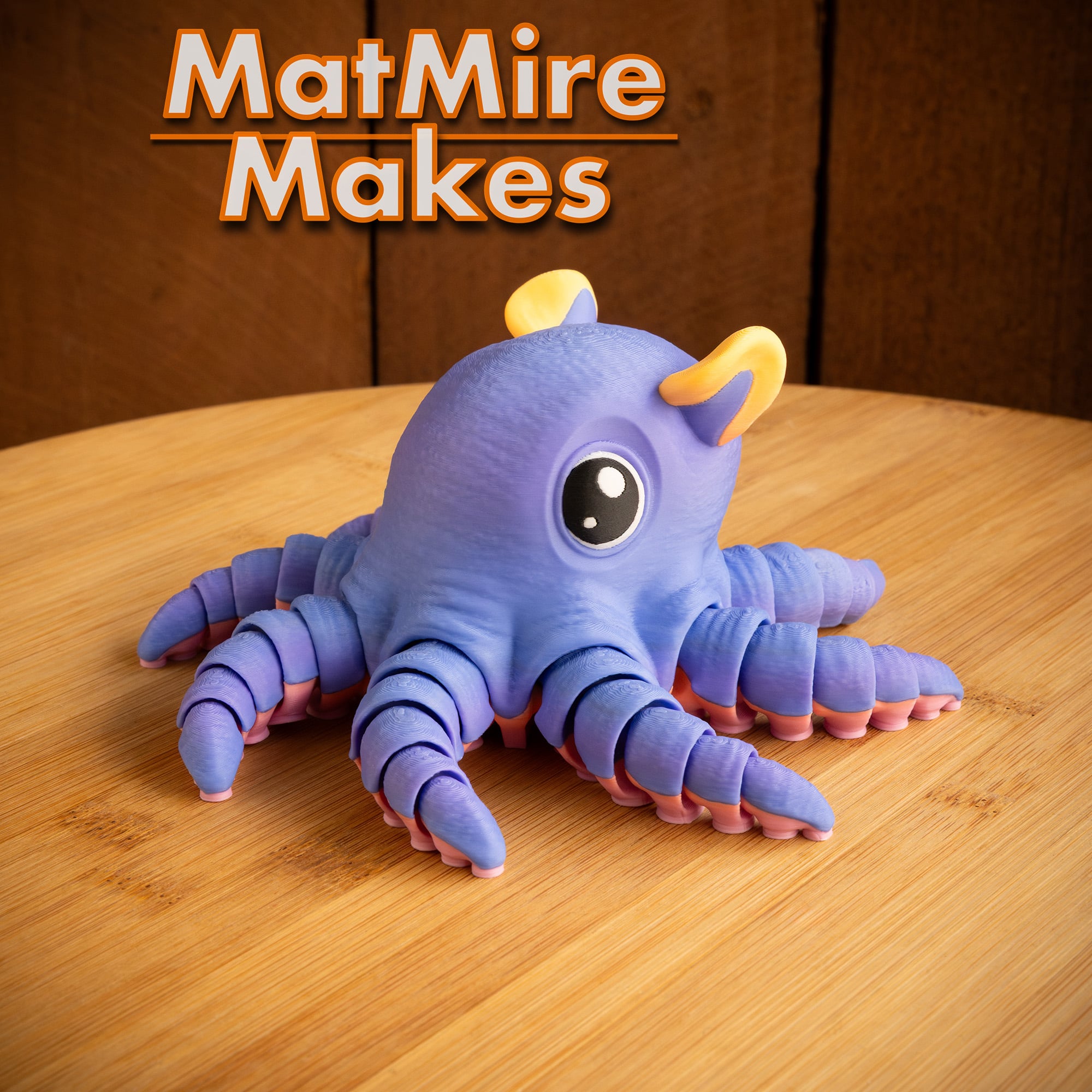 Flapjack Octopus - Articulated Figure 3d model