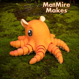 Flapjack Octopus - Articulated Figure 3d model