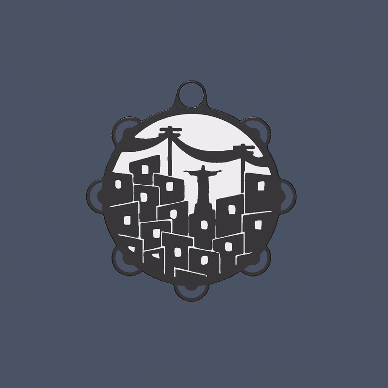 Carnaval Keychain - Rio de Janeiro 2025 - Digital File v1.stl 3d model