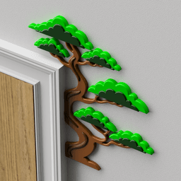 Bonsai Tree Door Topper 3d model