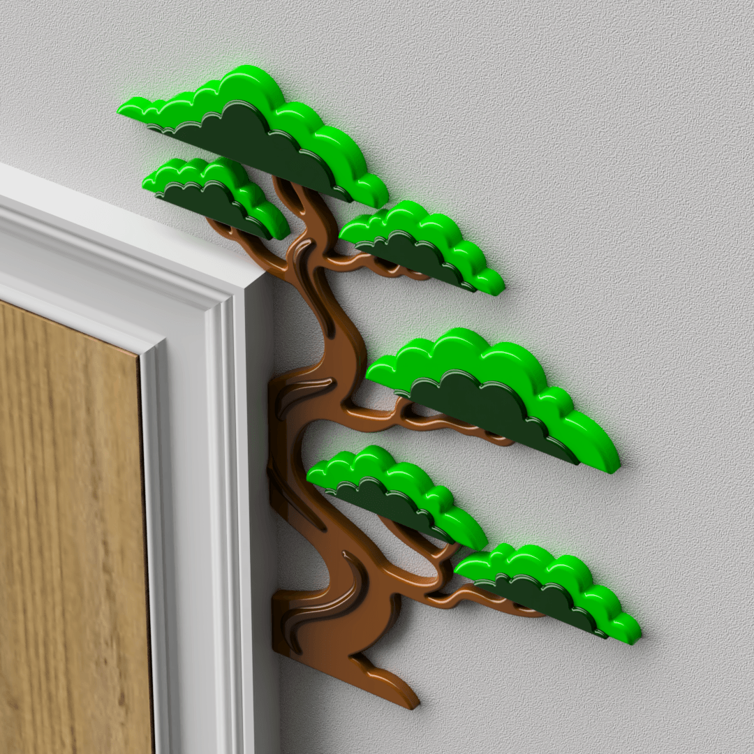 Bonsai Tree Door Topper 3d model