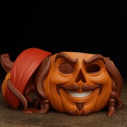Jack Sparrow Pumpkin – Decor & Candy Bowl Versions 3d model