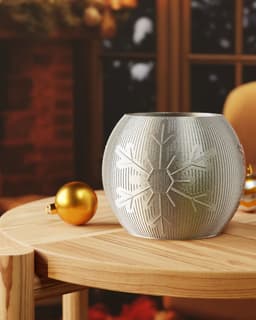 Snowflake Mini Vase & Organizer 3d model