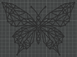 Low Poly Butterfly 3d model